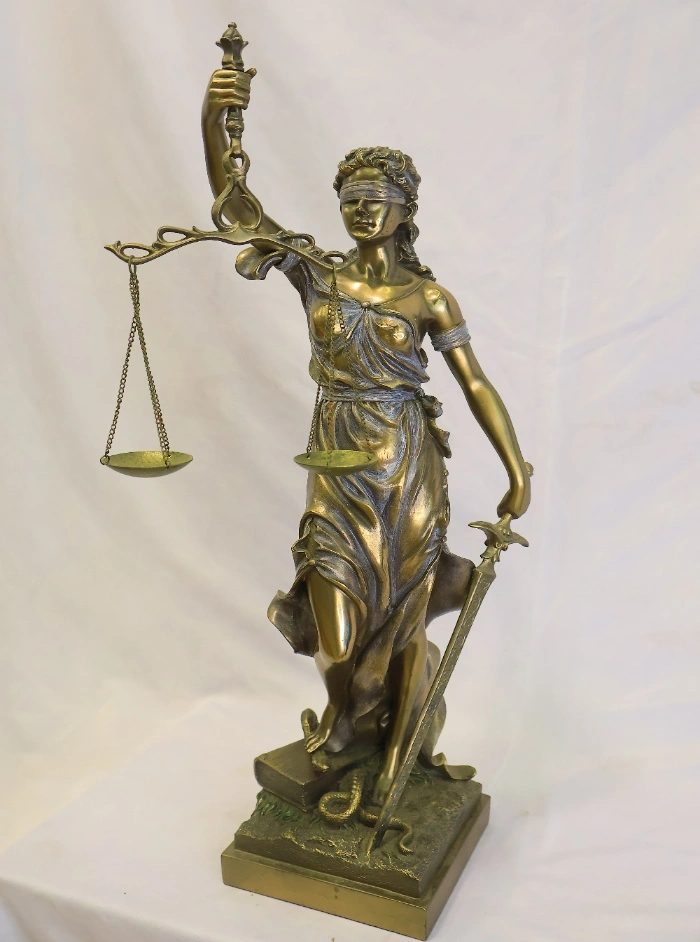 Lady Of Justice Brass_Left