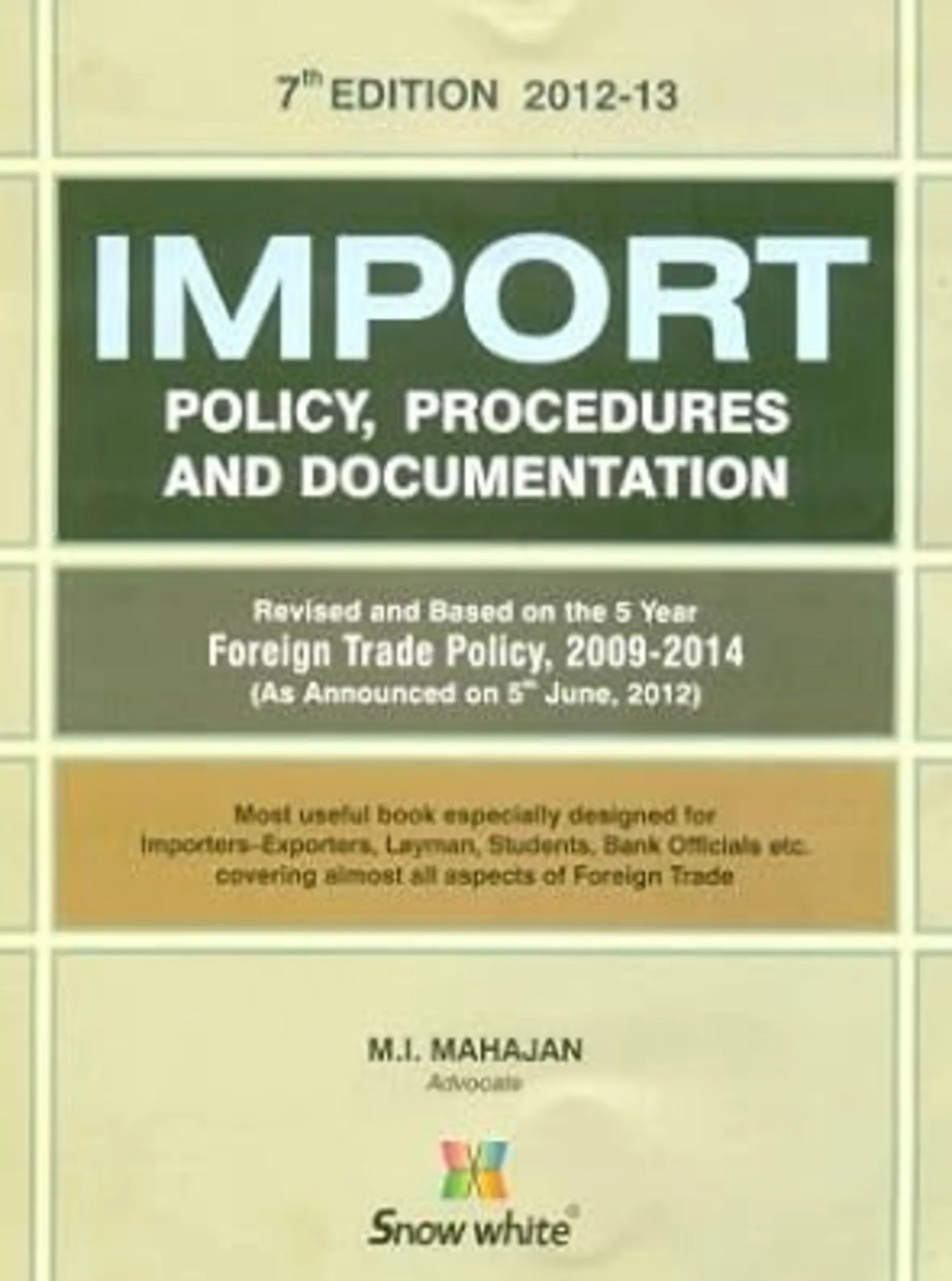 Import Policy Procedures And Documentation Import Policy Procedures And Documentation