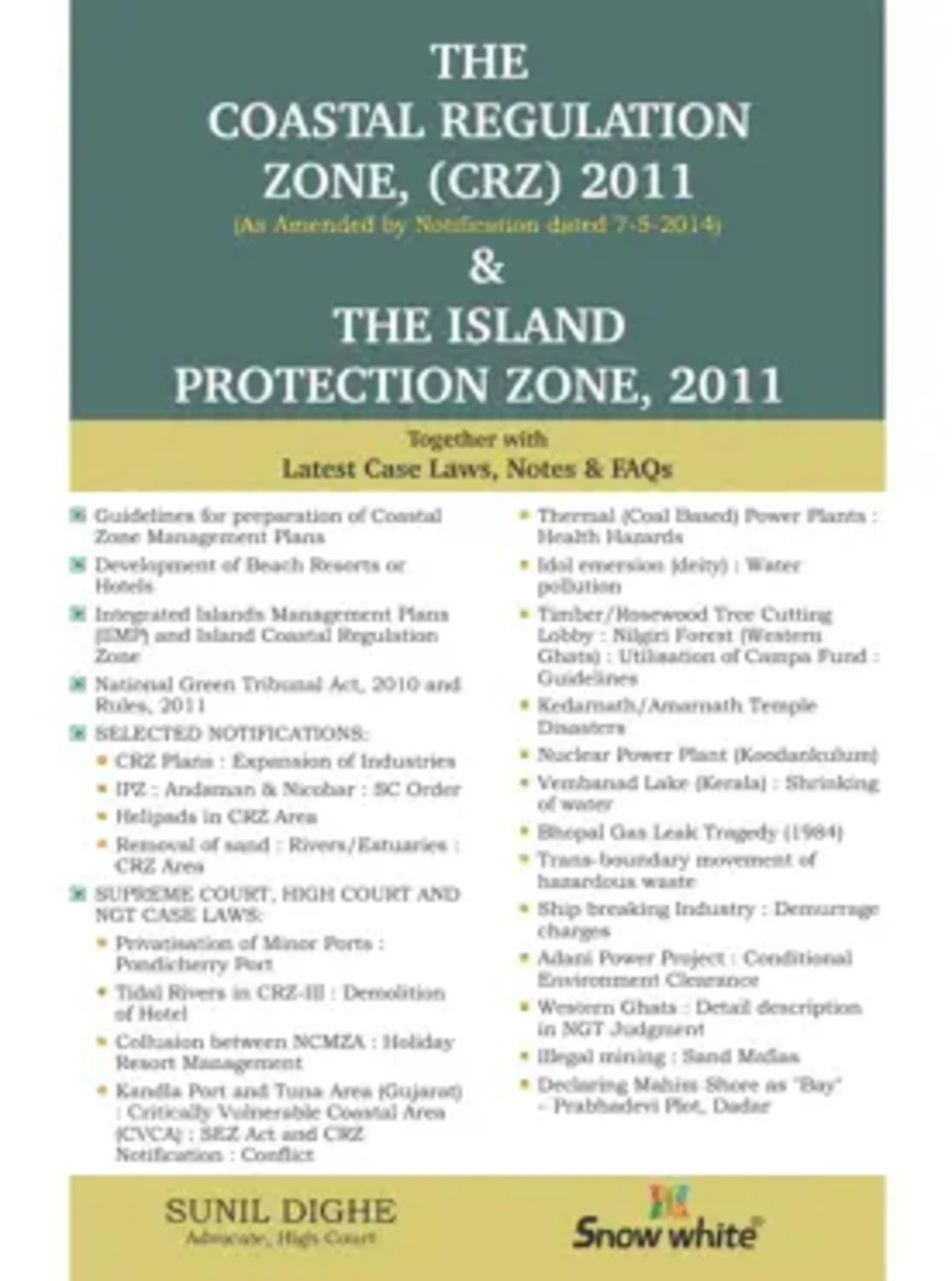 The Coastal Regulation Zone Crz 2011 The Island Protection Zone 2011