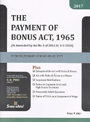 The Payment Of Bonus Act 1965