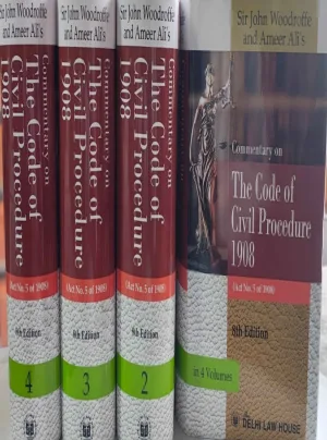 Commentary on Code of Civil Procedure Act, 1908, 8th New Edn. in 4 Volumes, Reprint 2026