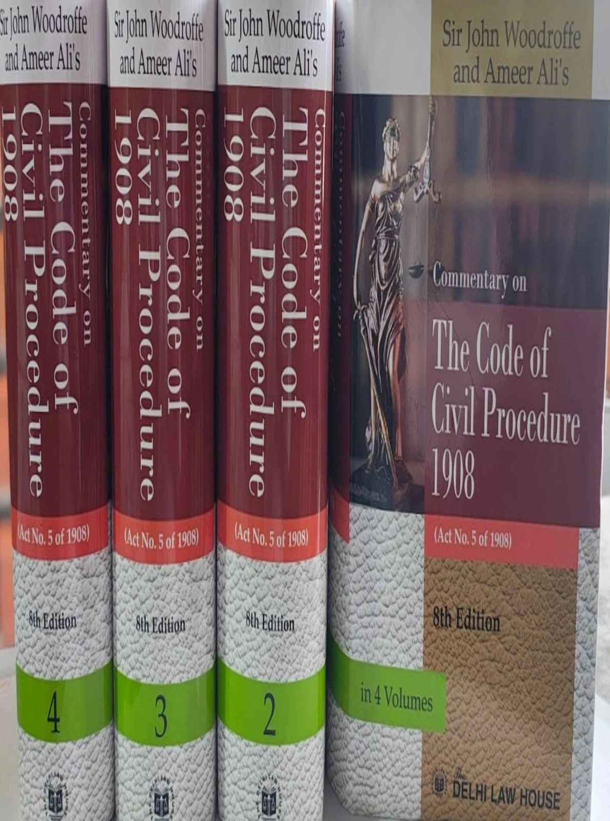 Commentary on Code of Civil Procedure Act, 1908, 8th New Edn. in 4 Volumes, Per Set 2025