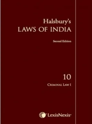 Halsbury's Laws of India-Criminal Law I; Vol 10