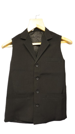 Ladies Black Advocate Waistcoat