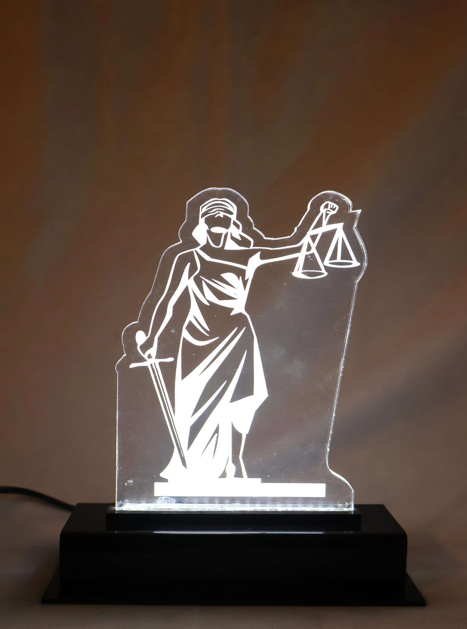 Lady Justice Illuminated Art Frame Lady Justice Illuminated Art Frame