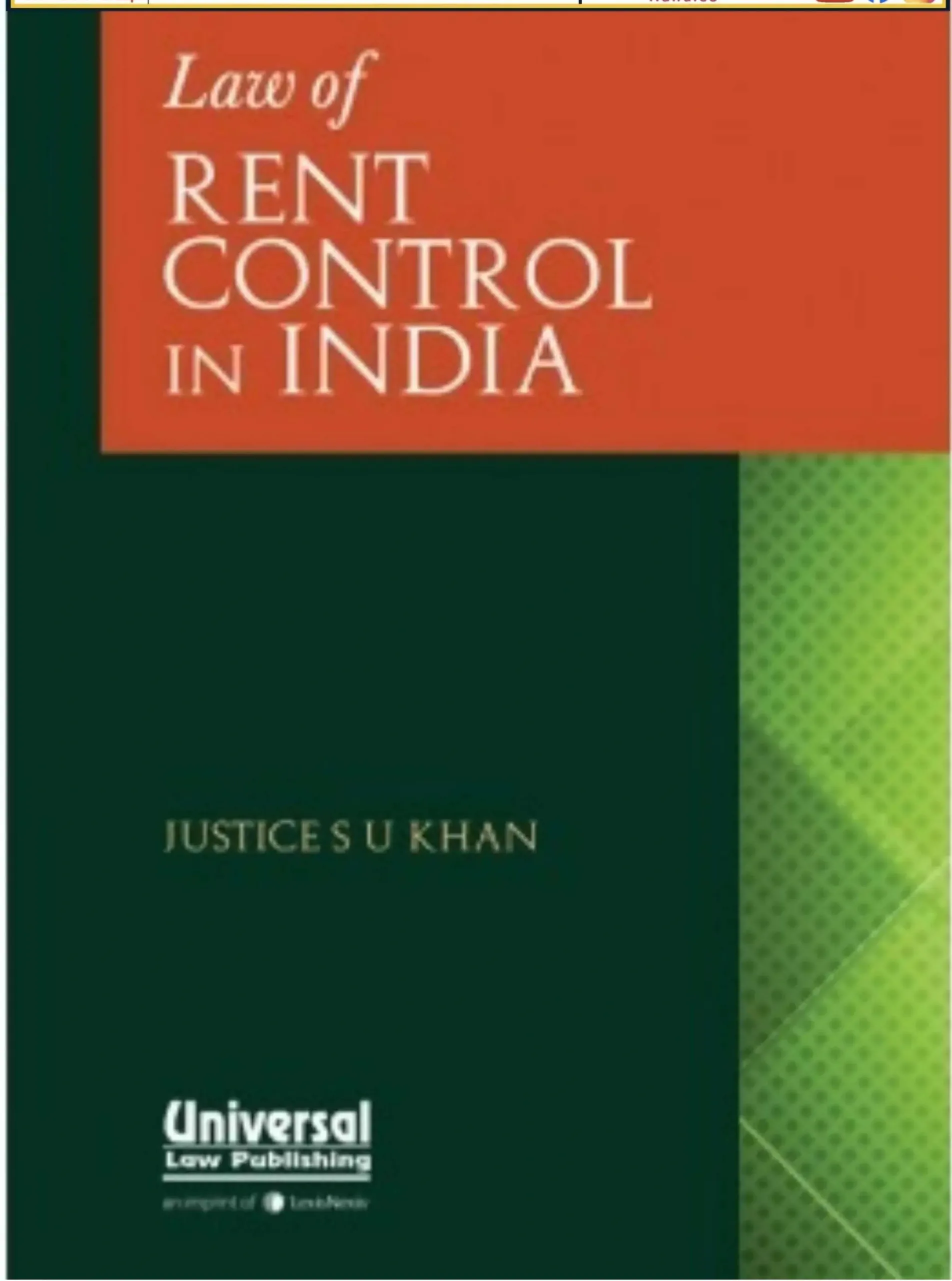 LawofRentControlinIndia.......