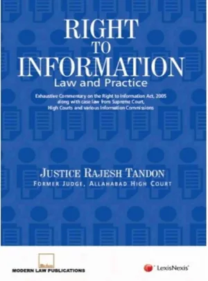 Right to Information Law and Practice