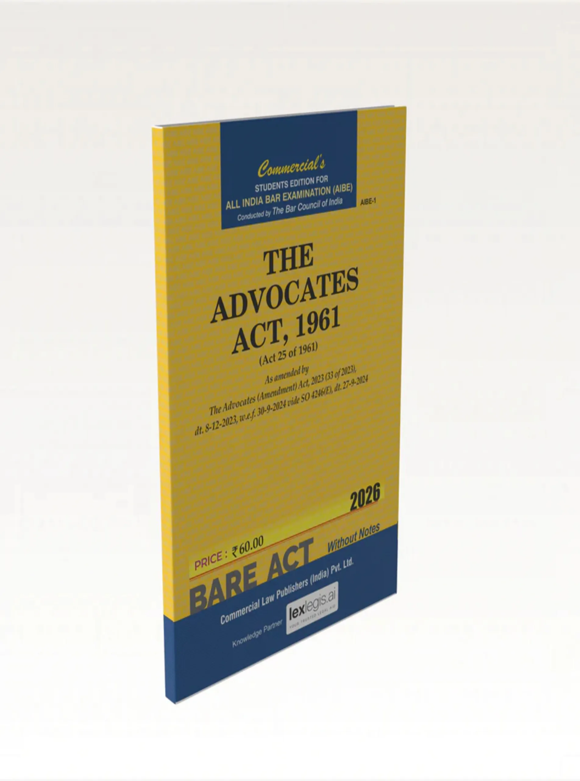 The Advocates Act 1961 AIBE