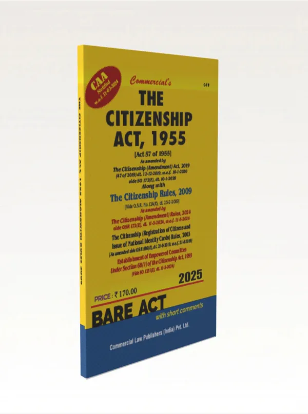 The Citizenship Act, 1955 As amended by The Citizenship (Amendment) Act ...
