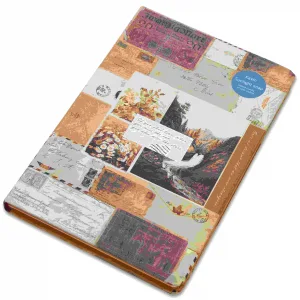 Vintage Postcards Collage Hardcover Notebook