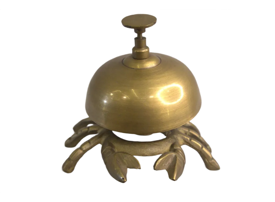 Brass Crab Desk Bell