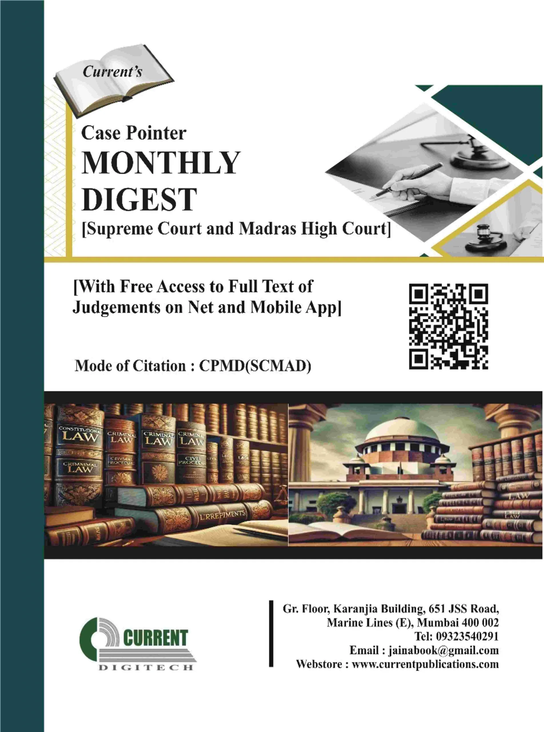 Case Pointer Monthly Digest Supreme Court And Madras High Court
