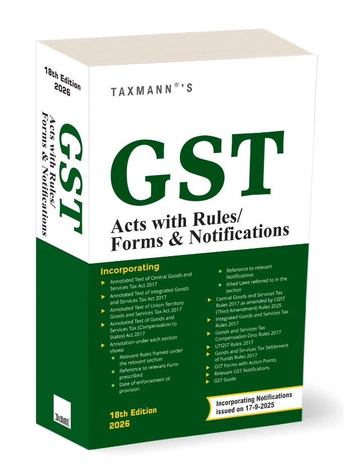 GST Acts with RulesForms & Notifications 2026