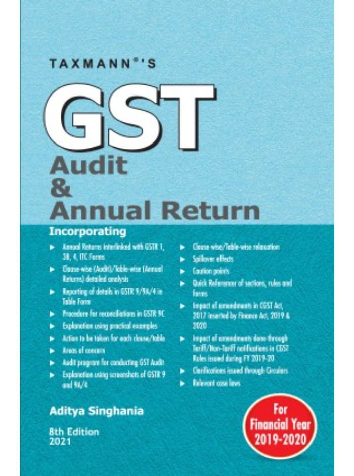 GST Audit & Annual Return 8th Edition 2021