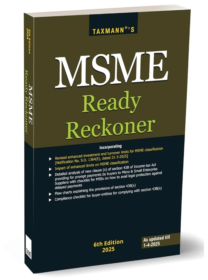 MSME Ready Reckoner 6th Edition 2025