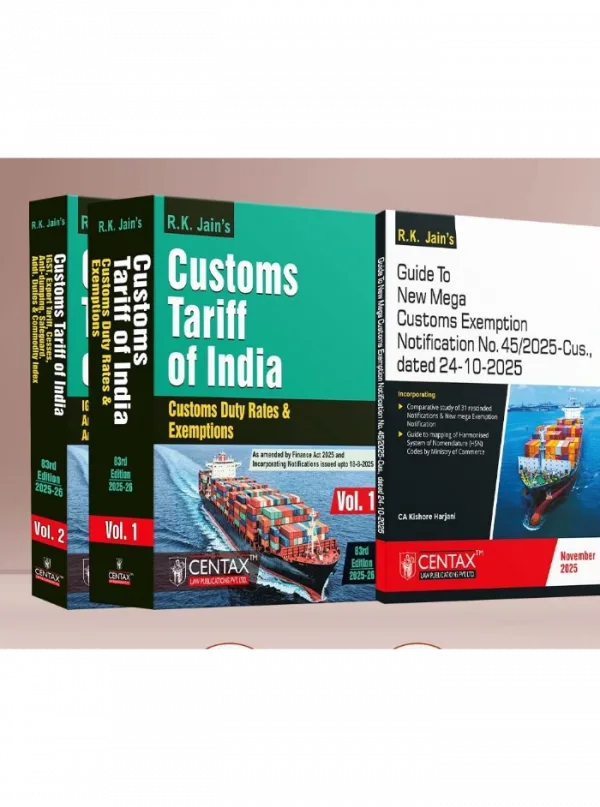 Local Reference Number Customs R.K. Jain's Complete Customs Reference Set | Tariff & Mega Exemptions ...