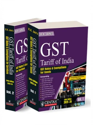 R.K. Jain's GST Tariff of India 24th Edition 2025-26