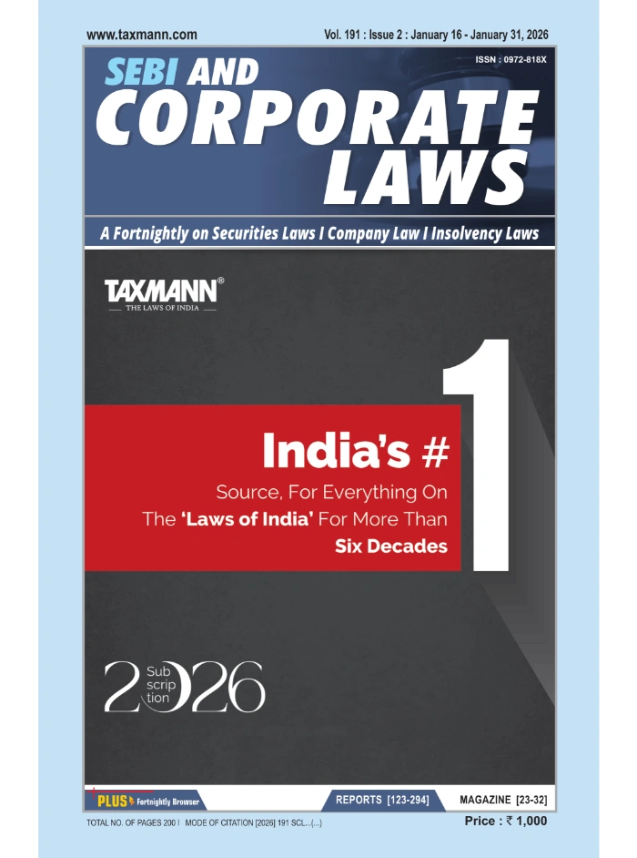 SEBI & Corporate Laws Taxmann