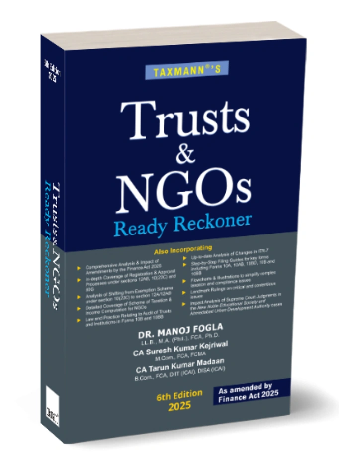 Trusts & NGOs Ready Reckoner 6th Edition 2025