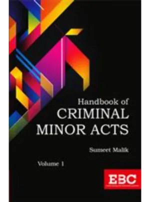 Handbook of Criminal Minor Acts (In 2 Volumes) 1st Edition