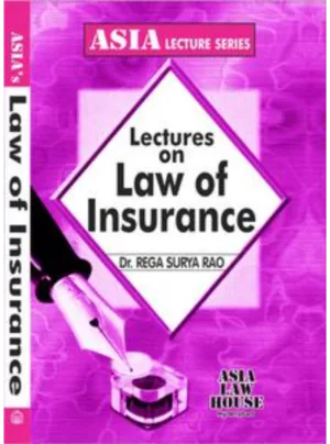 Lectures on Law of Insurance 1st Edition 2025