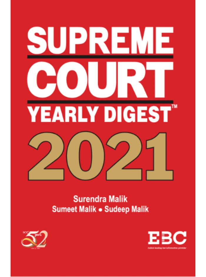 Supreme Court Yearly Digest 2021 1st Edition 2022, Reprint 2024