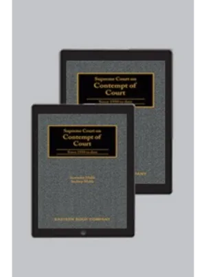 Supreme Court on Contempt of Court 2009 Edition