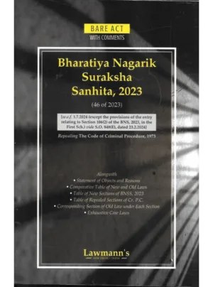 Bharatiya Nagarik Suraksha Sanhita, 2023 Bare Act with Comments