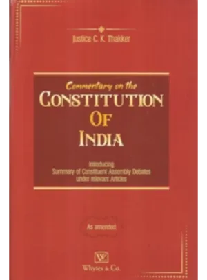 Commentary On The Constitution Of India In 3 Volumes