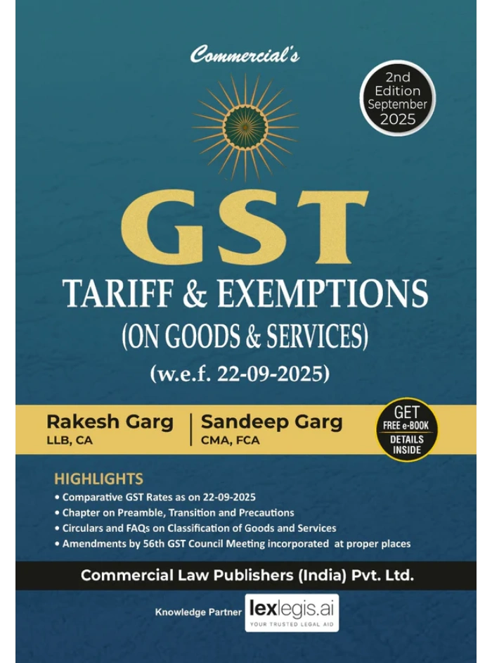 GST Tariff & Exemption 2nd Edition, 2025