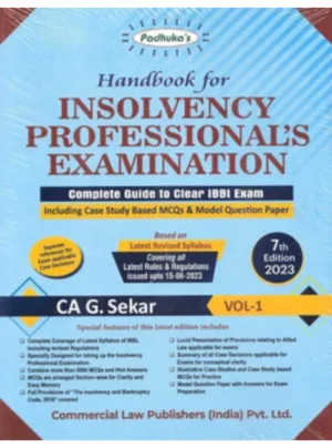 Handbook for Insolvency Professional’s Examination (In 2 Volume)
