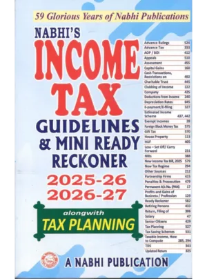 Nabhi's Income Tax Guidelines and Mini Ready Reckoner 2025-26 and 2026-27